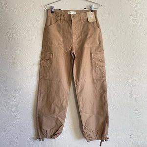 Madewell Garment-Dyed Low-Slung Straight Cargo Pants